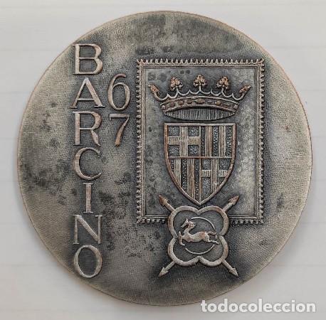 Medalhas tem&aacute;ticas: MEDALLA PLATEADA BARCINO 1967 EXPOSICI&Oacute;N FILAT&Eacute;LICA MEDALLA-1042 ,2