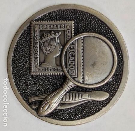 Medalhas tem&aacute;ticas: MEDALLA PLATEADA EXPO V ANIVERSARIO 1975 MEDALLA-1054