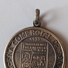 Medallas temáticas: 1957 MEDALLA RARISIMA SANTANDER - QUINCENA COMERCIAL - EXPO FILATELICA