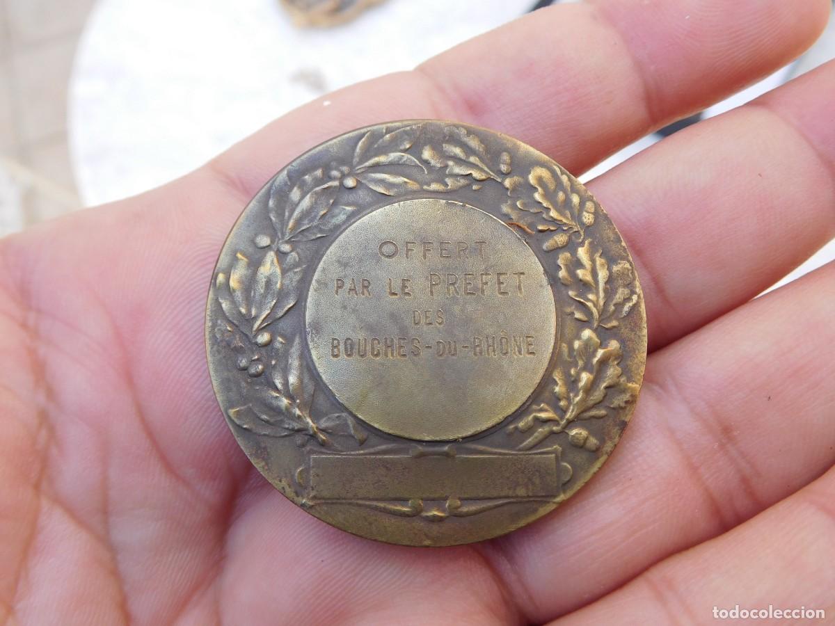 Medallas tem&aacute;ticas: Medalla de bronce antigua perro - Foto 4