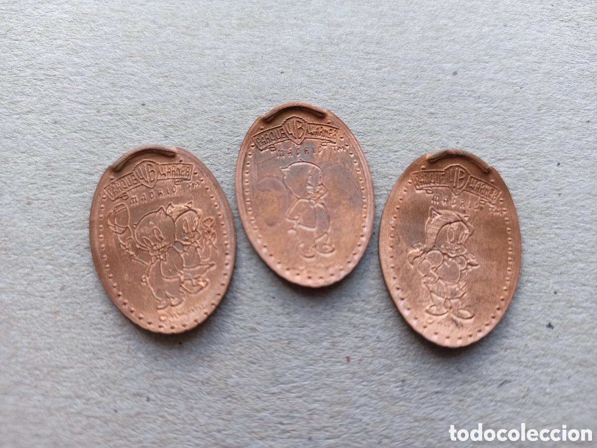 Medallas tem&aacute;ticas: PARQUE WARNER MADRID M033 Serie 12 - monedas elongadas - elongated coins