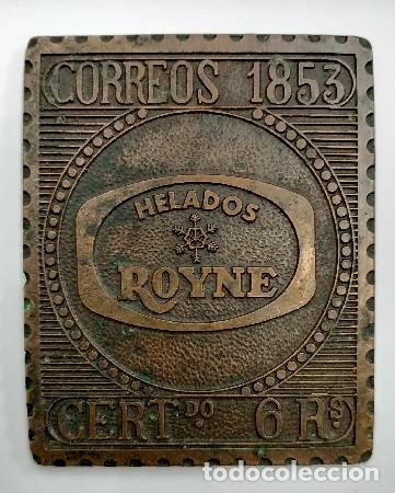 Medallas tem&aacute;ticas: MEDALLA HELADOS ROYNE CORREOS 1853 BRONCE MEDALLA-1086