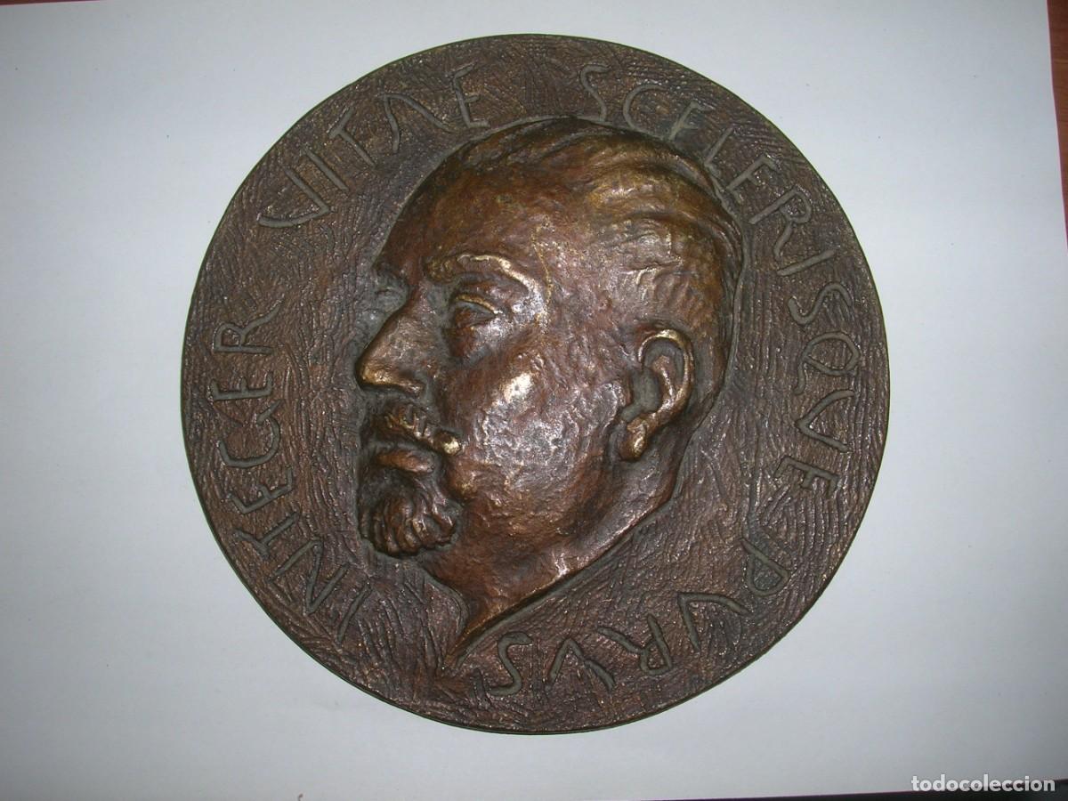 Medallas tem&aacute;ticas: PLACA BRONCE. INTEGER VITAE SCELERISQUE PURUS, 554 gr. 17 cms (13814) - Foto 1