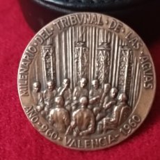 Medallas temáticas: MEDALLA DE BRONCE, MILENARIO TRIBUNAL DE LAS AGUAS, VALENCIA 960-1960, 30 MM. DIÁM. BUEN EJEMPLAR.