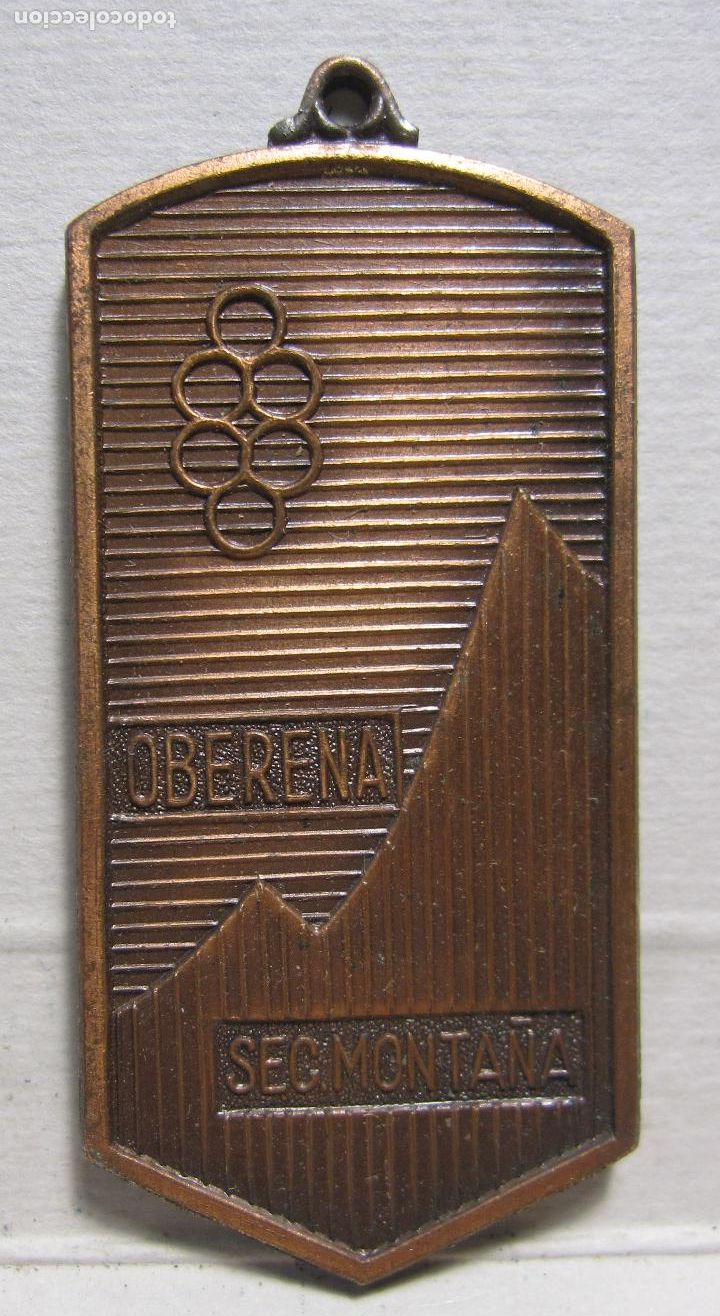 Medalhas tem&aacute;ticas: MEDALLA OBERENA SECCION MONTA&Ntilde;A. 5 X 2,5 CM PESO 20 GR