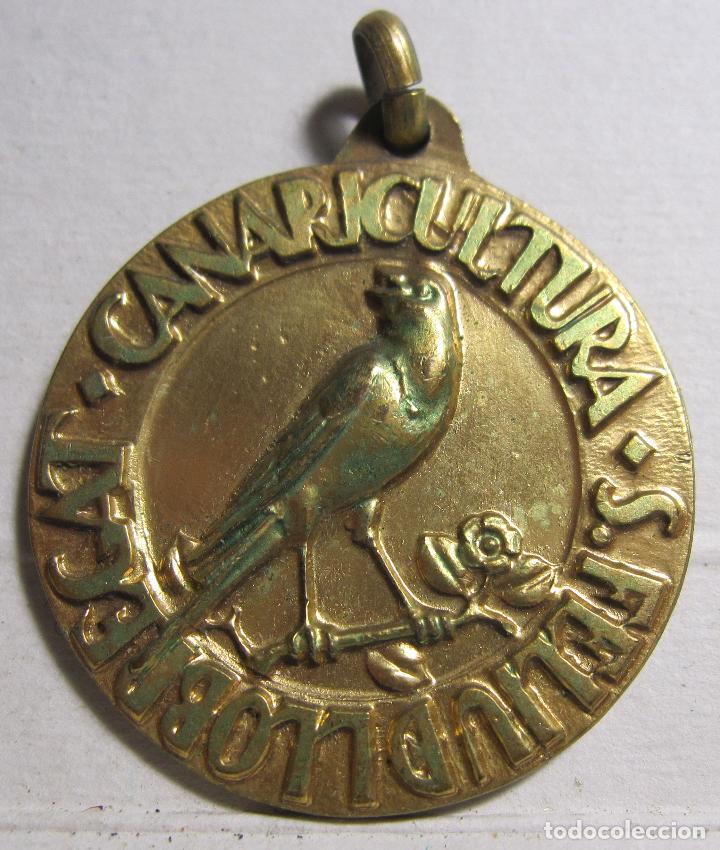 Thematic medals: MEDALLA CANARICULTURA SANT FELIU DE LLOBREGAT. 2&ordm; PREMIO 1956. CANARIOS