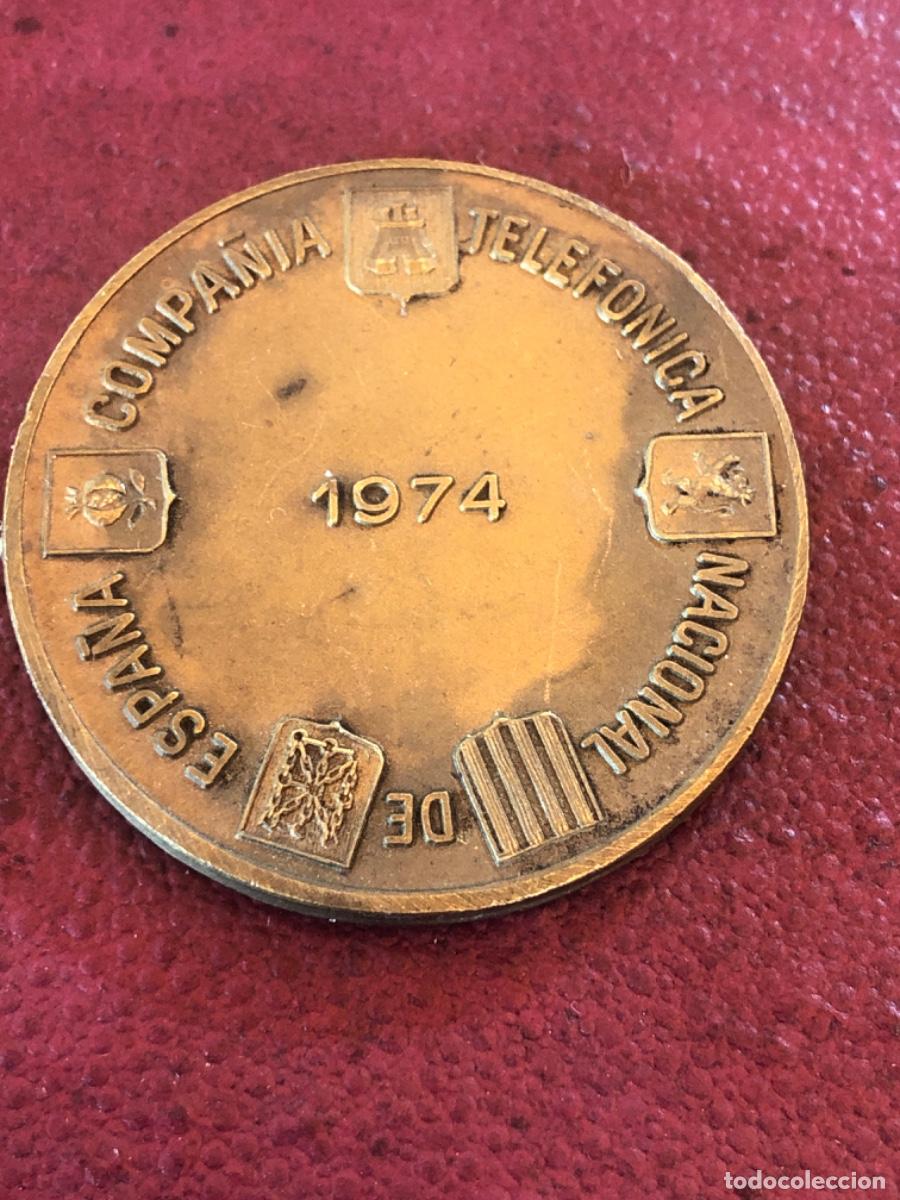 Medallas tem&aacute;ticas: MEDALLA DE TELEFONICA - 1974 AD AUGENDAM RELATIONEM - Foto 2