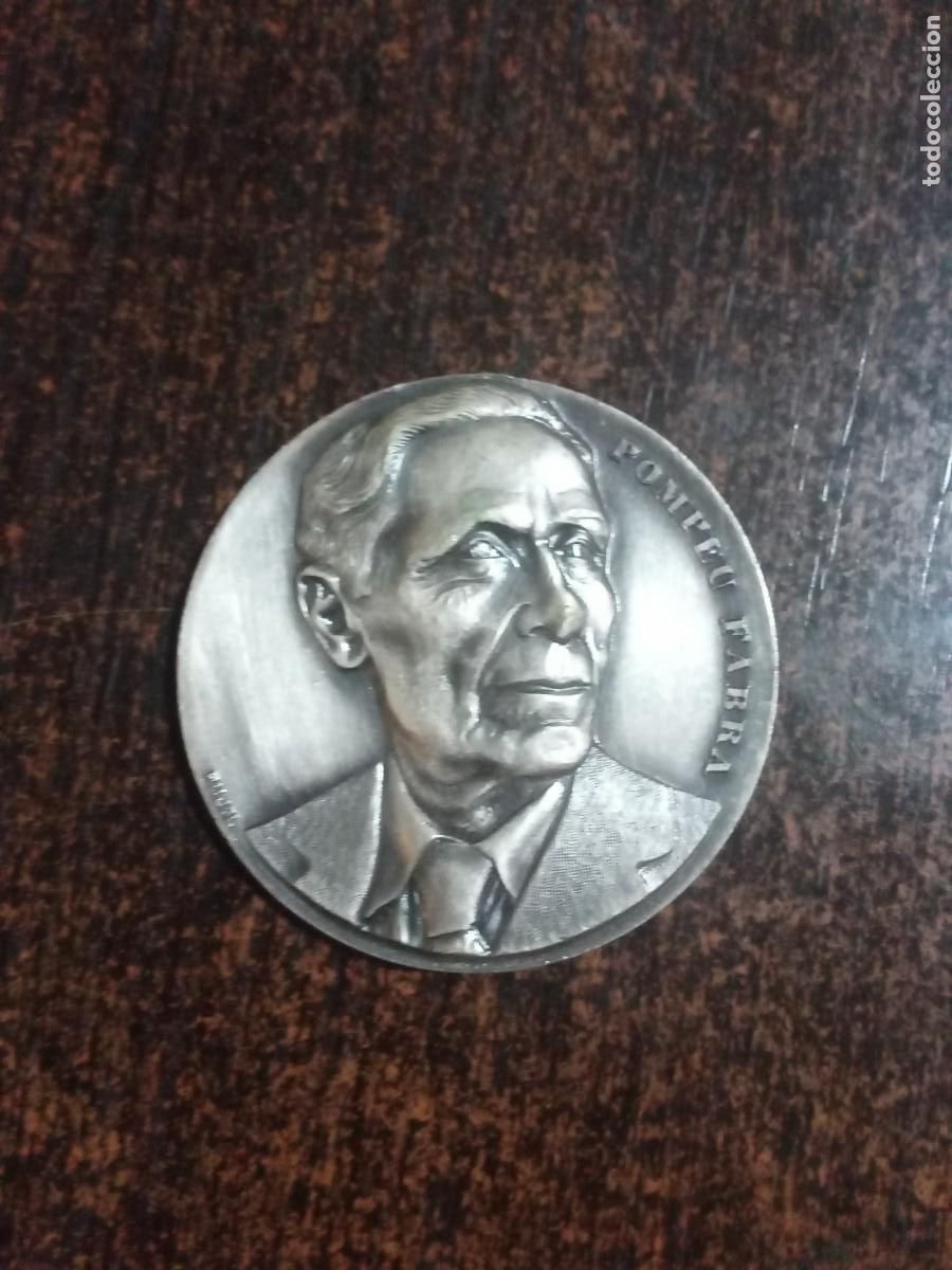 Medalhas tem&aacute;ticas: POMPEU FABRA. CENTENARI FABRA 1868-1968. EXCURSIONISME CATAL&Aacute;. METAL PLATEADO. 20,00 &euro;