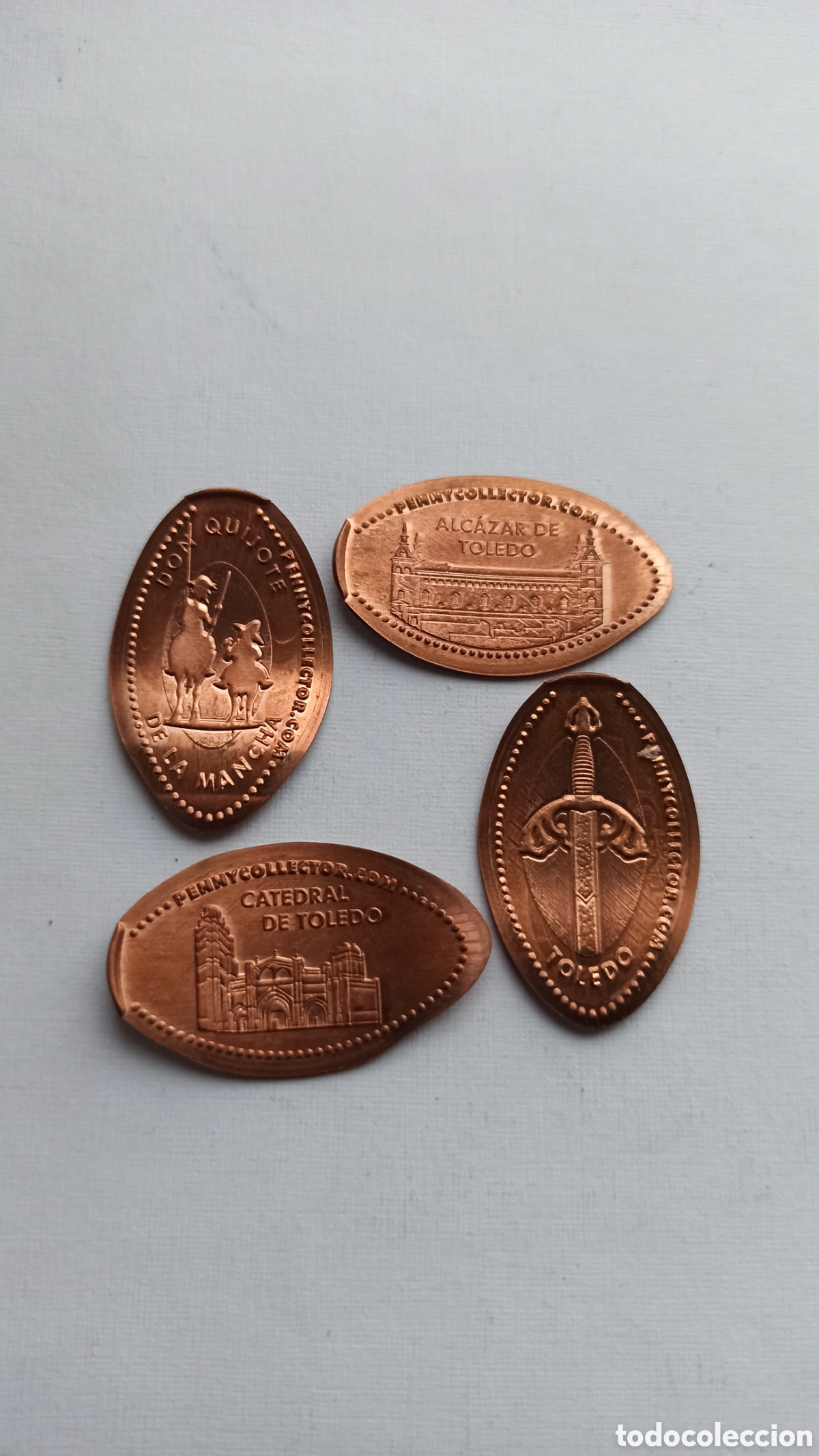 Medallas tem&aacute;ticas: TOLEDO TO13 RETIRADA! - monedas elongadas - elongated coins