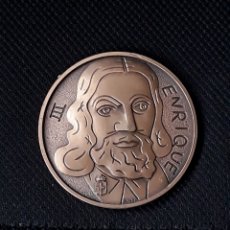 Medallas temáticas: MEDALLA BRONCE ENRIQUE III 1388-1988.SEXTO CENTENARIO PRINCIPADO DE ASTURIAS.1988
