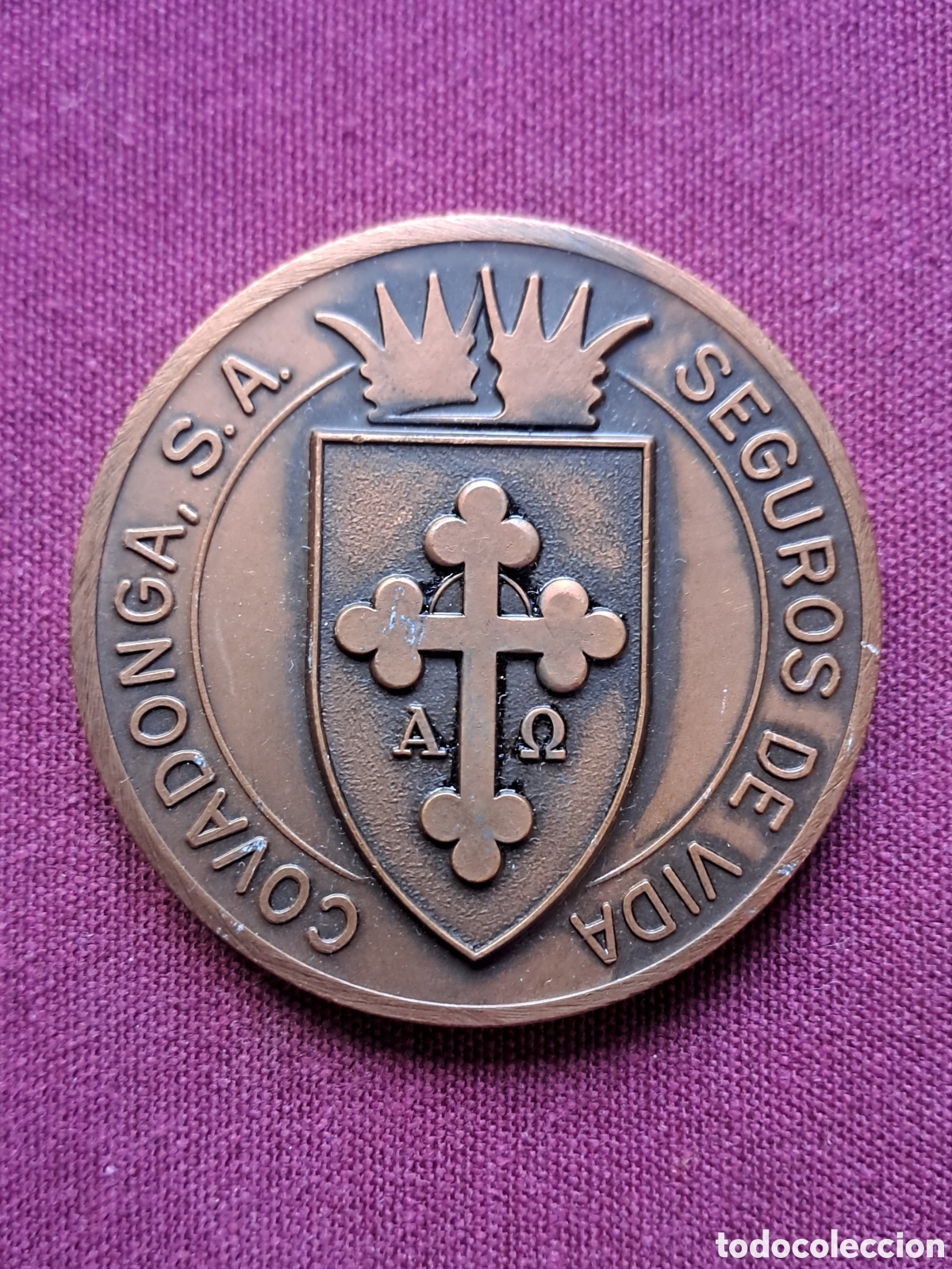 Medallas tem&aacute;ticas: Moneda medalla bronce madrid covadonga - Foto 2