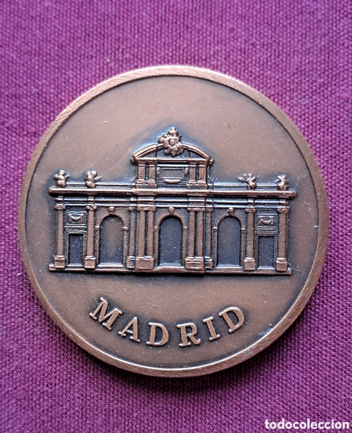 Medallas tem&aacute;ticas: Moneda medalla bronce madrid covadonga - Foto 1