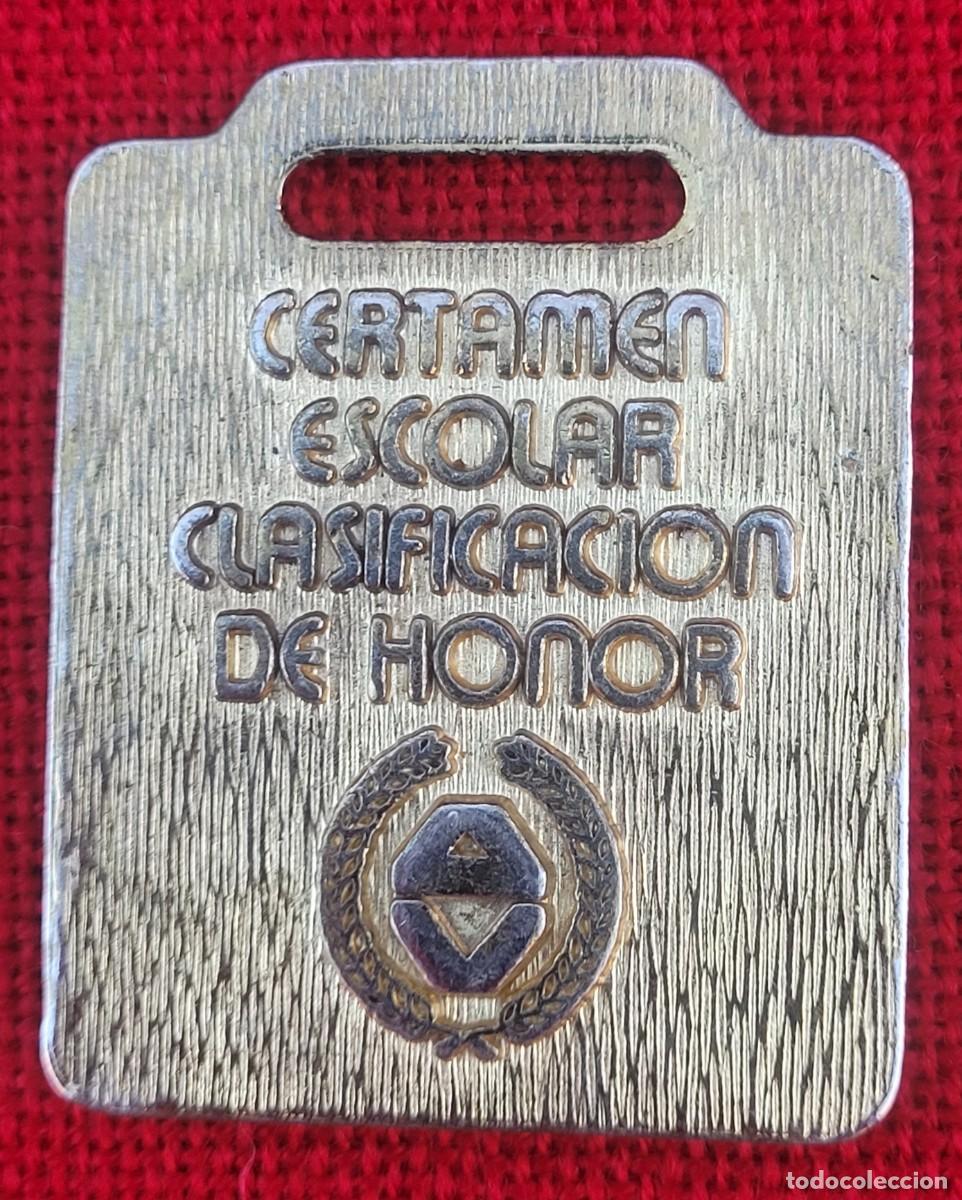 Medallas tem&aacute;ticas: Medalla Certamen escolar clasification de honor - Foto 3