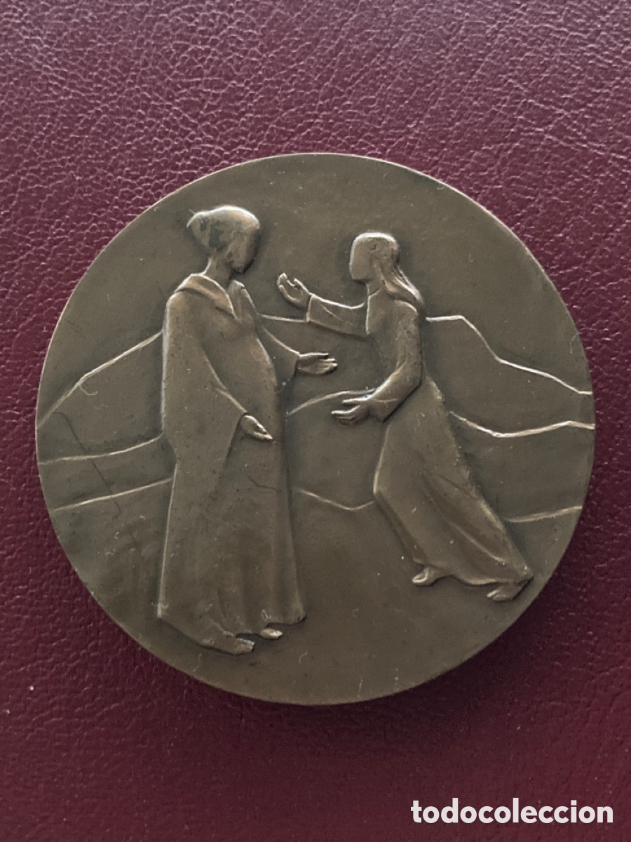 Medallas tem&aacute;ticas: Medall&oacute;n franc&eacute;s de 1987 religiosa - Foto 2