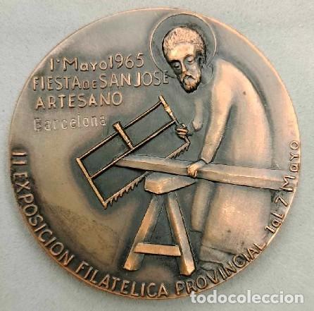 Medallas tem&aacute;ticas: MEDALLA 1&ordm; MAYO 1965 FIESTA DE SAN JOS&Eacute; ARTESANO MEDALLA-1228 ,2