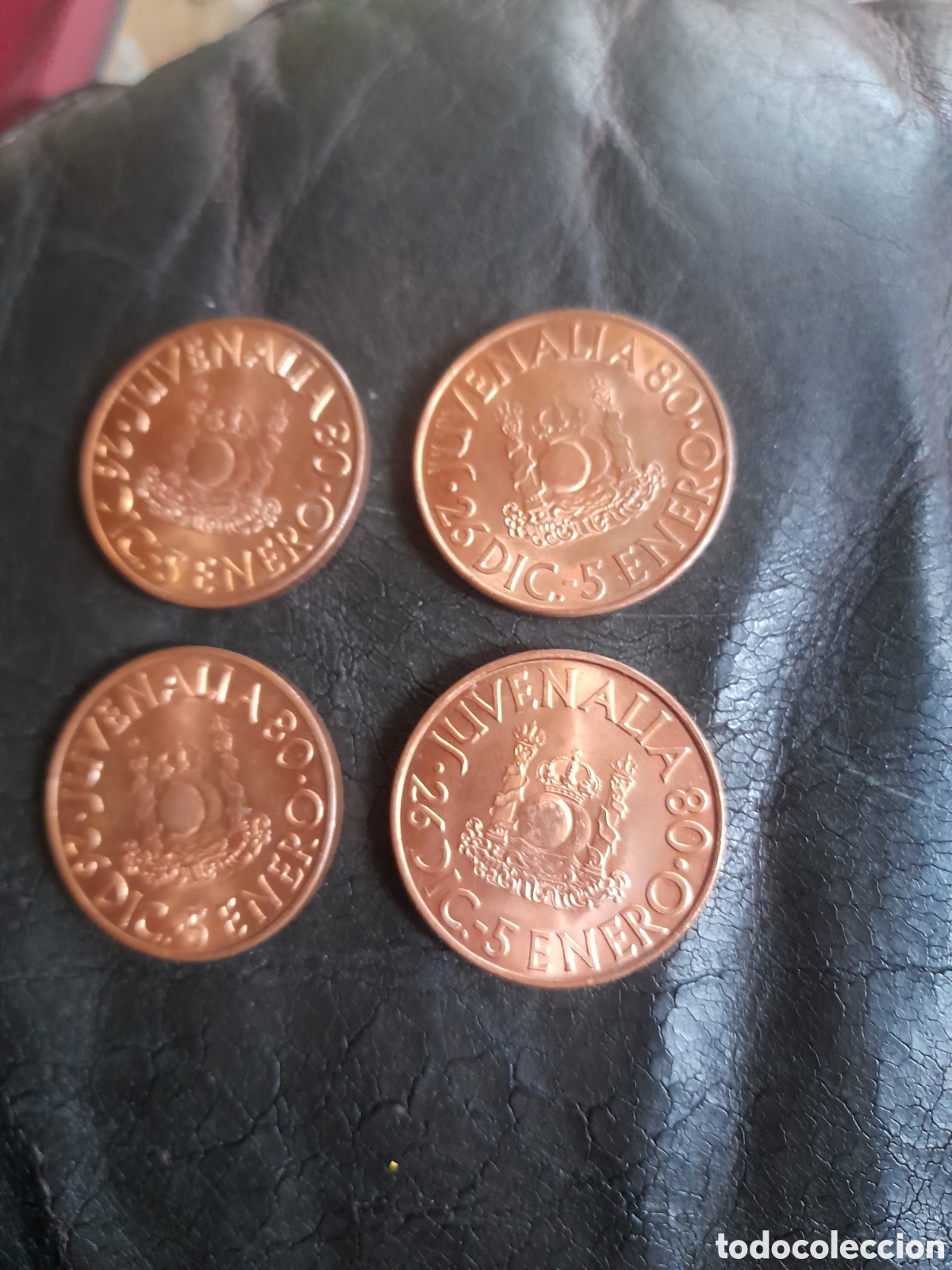 Medallas tem&aacute;ticas: Cuatro monedas de Juvenalia 80 - Foto 1