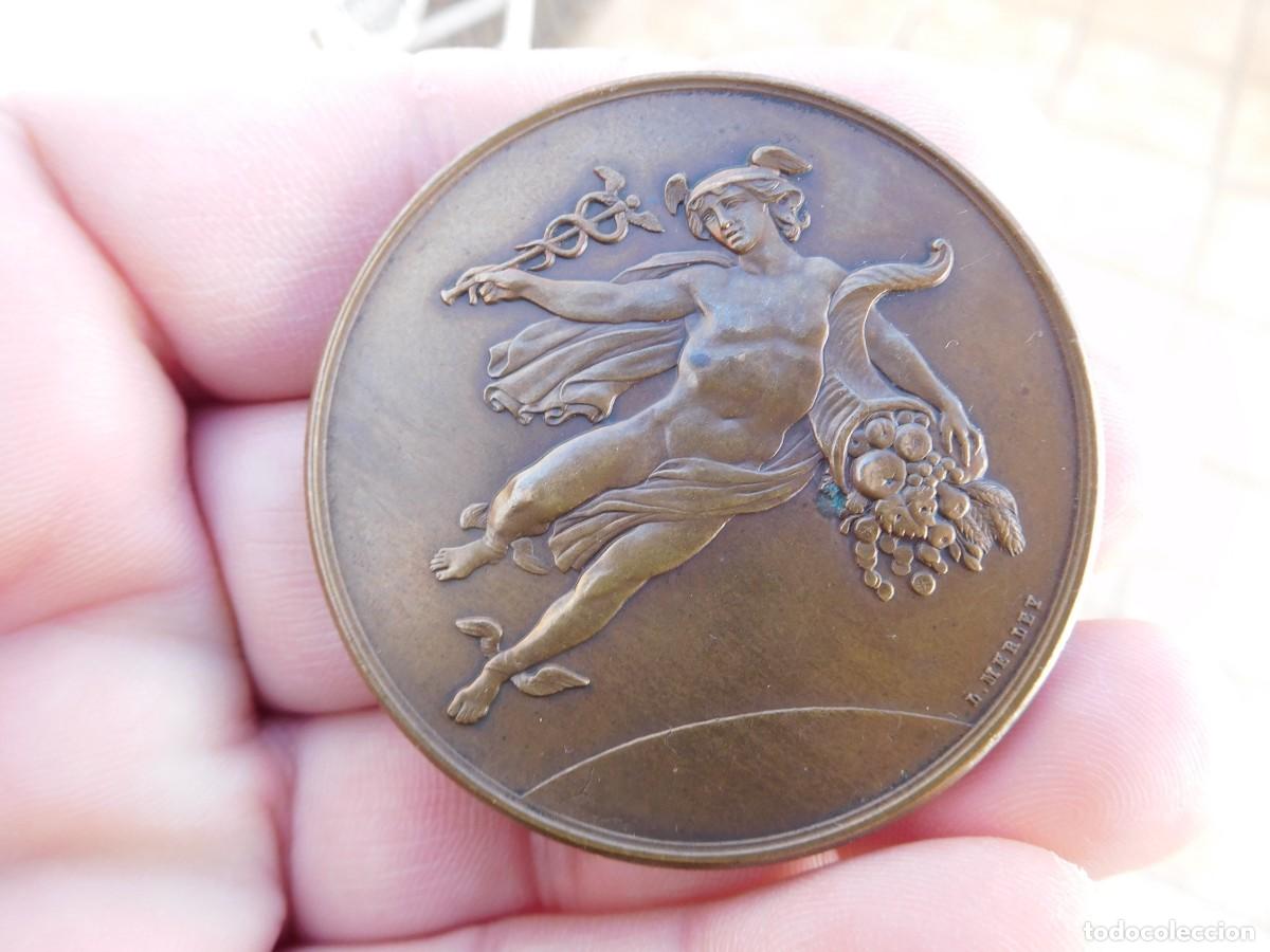 Medallas tem&aacute;ticas: Medalla francesa de bronce antigua - Foto 2
