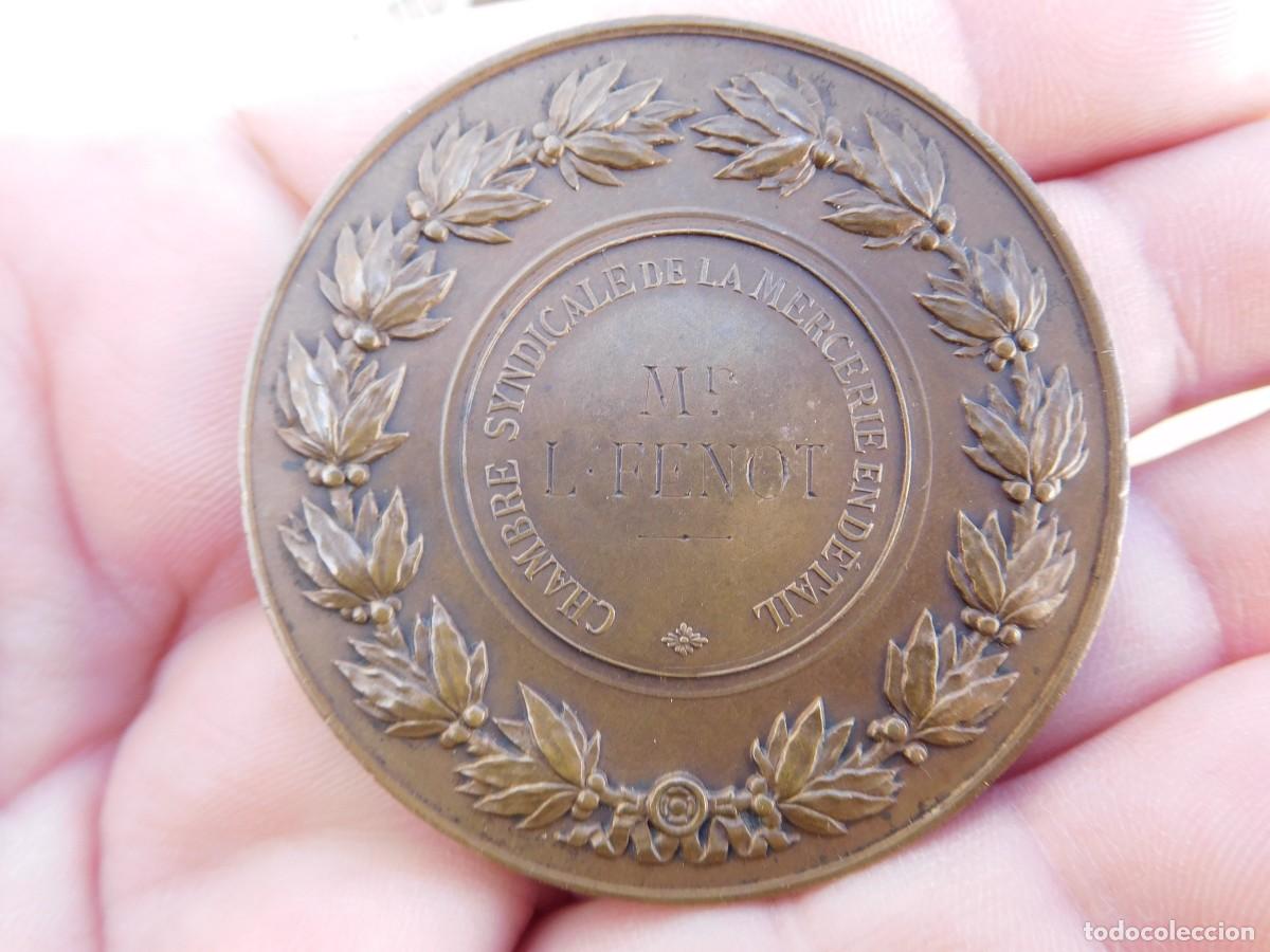 Medallas tem&aacute;ticas: Medalla francesa de bronce antigua - Foto 4