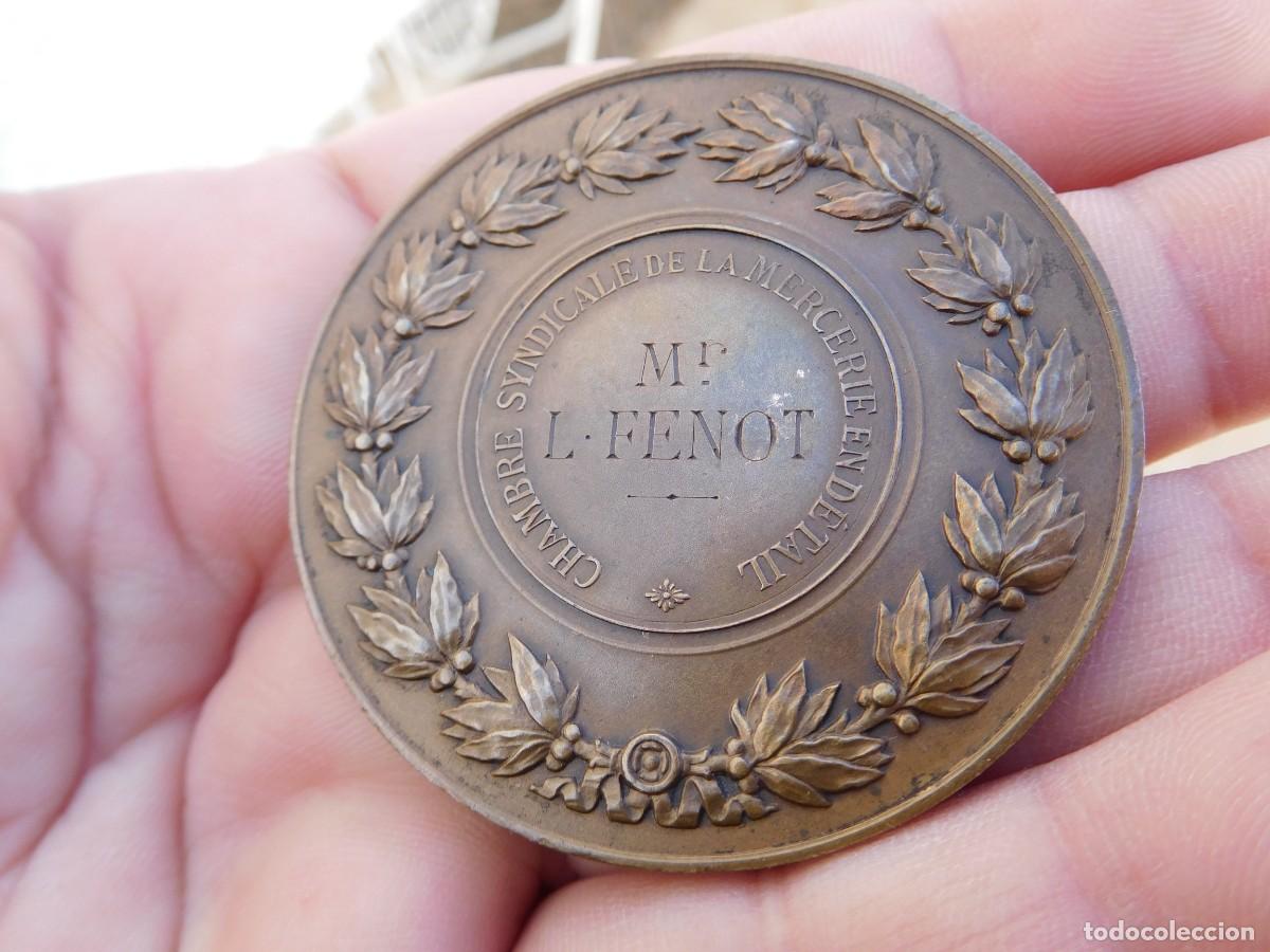 Medallas tem&aacute;ticas: Medalla francesa de bronce antigua - Foto 5