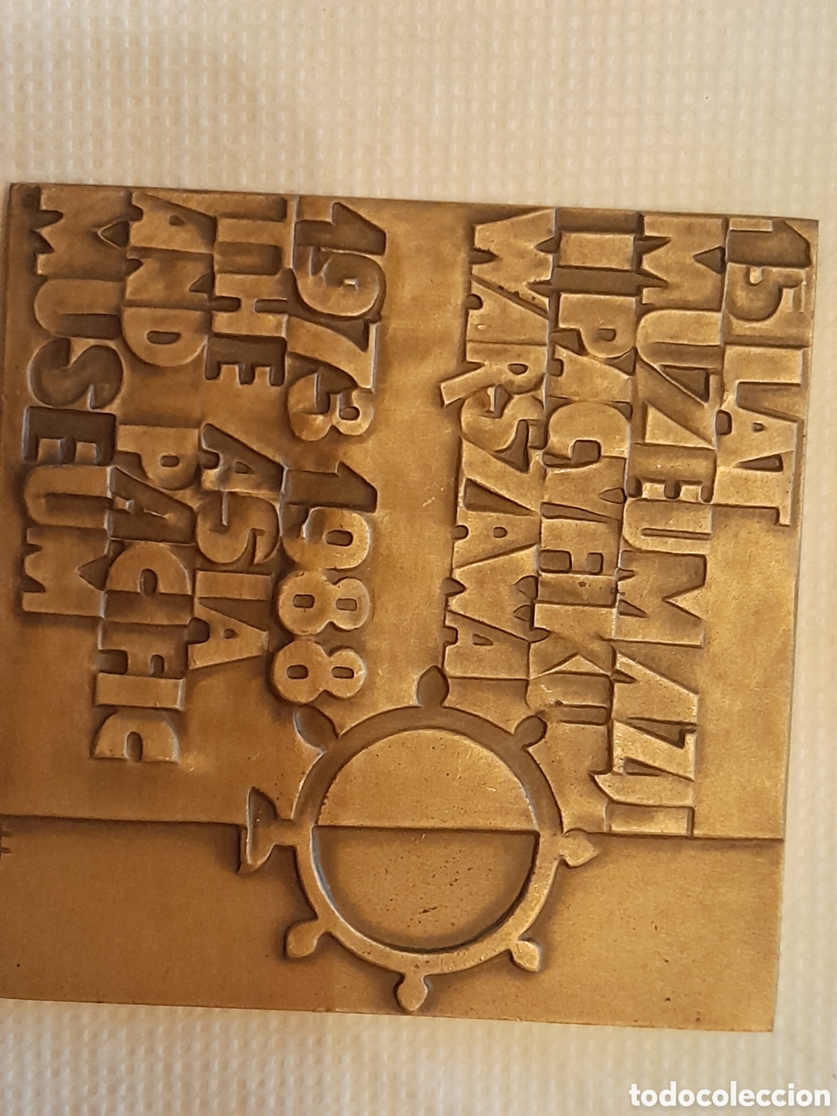 Medallas tem&aacute;ticas: Medalla museo de Asia Varsovia - Foto 2