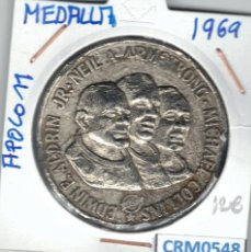 Medallas temáticas: CRM0548 MEDALLA APOLO XI 16-24 JULIO 1969 LLEGADA A LA LUNA