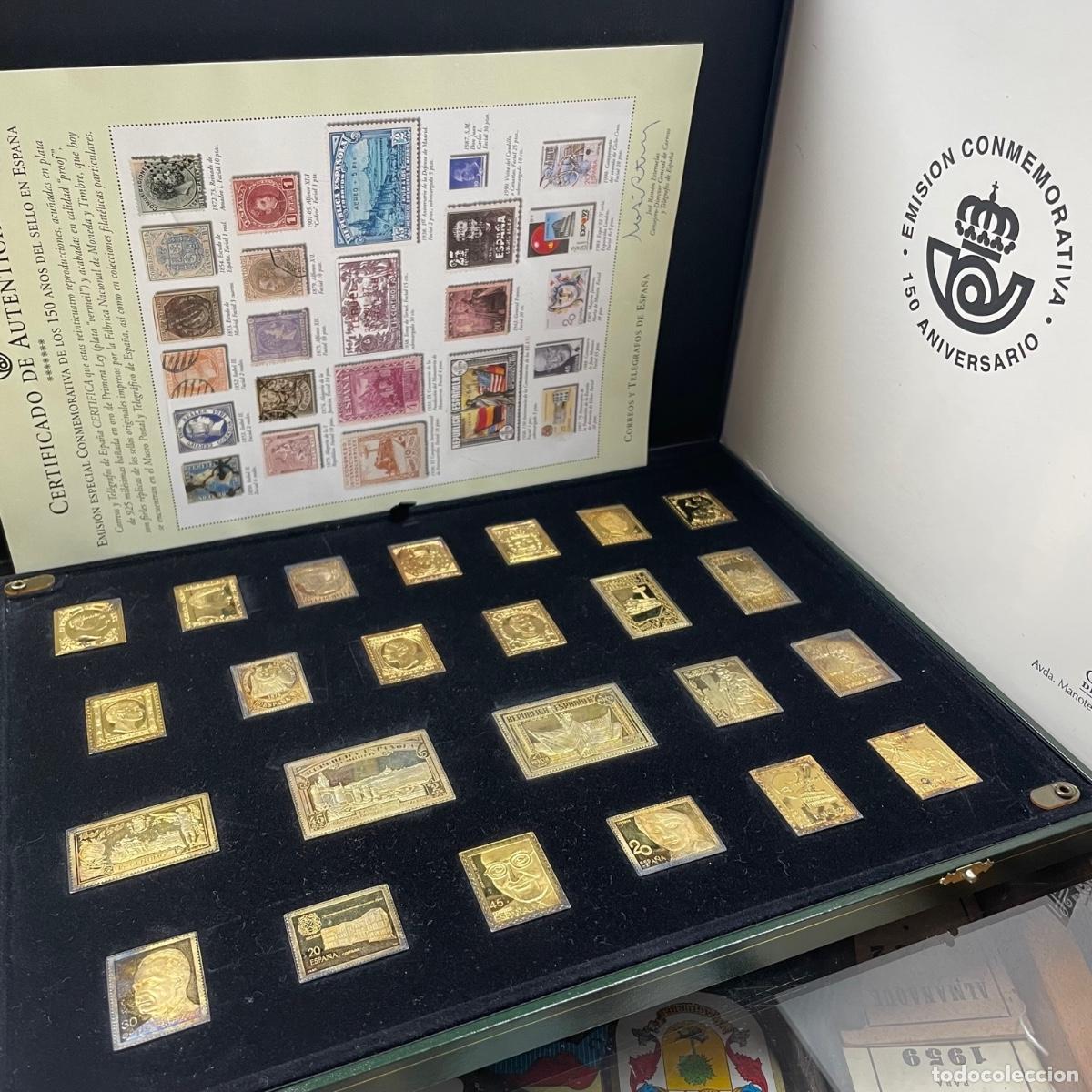 colección 150 años del sello en españa. plata d - Comprar Medalhas  temáticas no todocoleccion