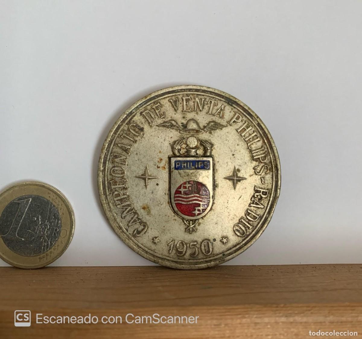 Medallas tem&aacute;ticas: MEDALLA BRONCE PHILIPS 1950 - Foto 1