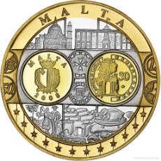 Medallas temáticas: [#1156782] MALTA, MEDALLA, L'EUROPE, MALTE, PLATA CHAPADA EN COBRE, FDC, FDC