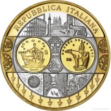 Medallas temáticas: [#1156784] ITALIA, MEDALLA, L'EUROPE, L'ITALIE, PLATA CHAPADA EN COBRE, FDC