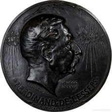 Medallas temáticas: [#1159374] EGIPTO, MEDALLA, SUEZ (ET PANAMA), FERDINAND DE LESSEPS, 1884, BRONCE, RINGEL