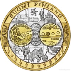 Medallas temáticas: [#1156793] FINLANDIA, MEDALLA, L'EUROPE, PLATA CHAPADA EN COBRE, FDC