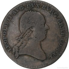 Medallas temáticas: [#1281778] PAÍSES BAJOS AUSTRIACOS, ZETON, LÉOPOLD II, FIDÉLITÉ DU PEUPLE, 1791
