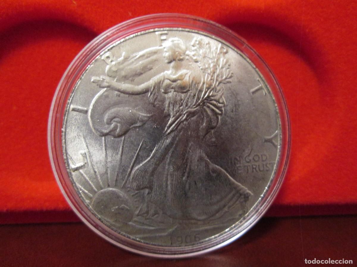 Medallas tem&aacute;ticas: MEDALLA DE METAL DOLAR 1906 - Foto 3