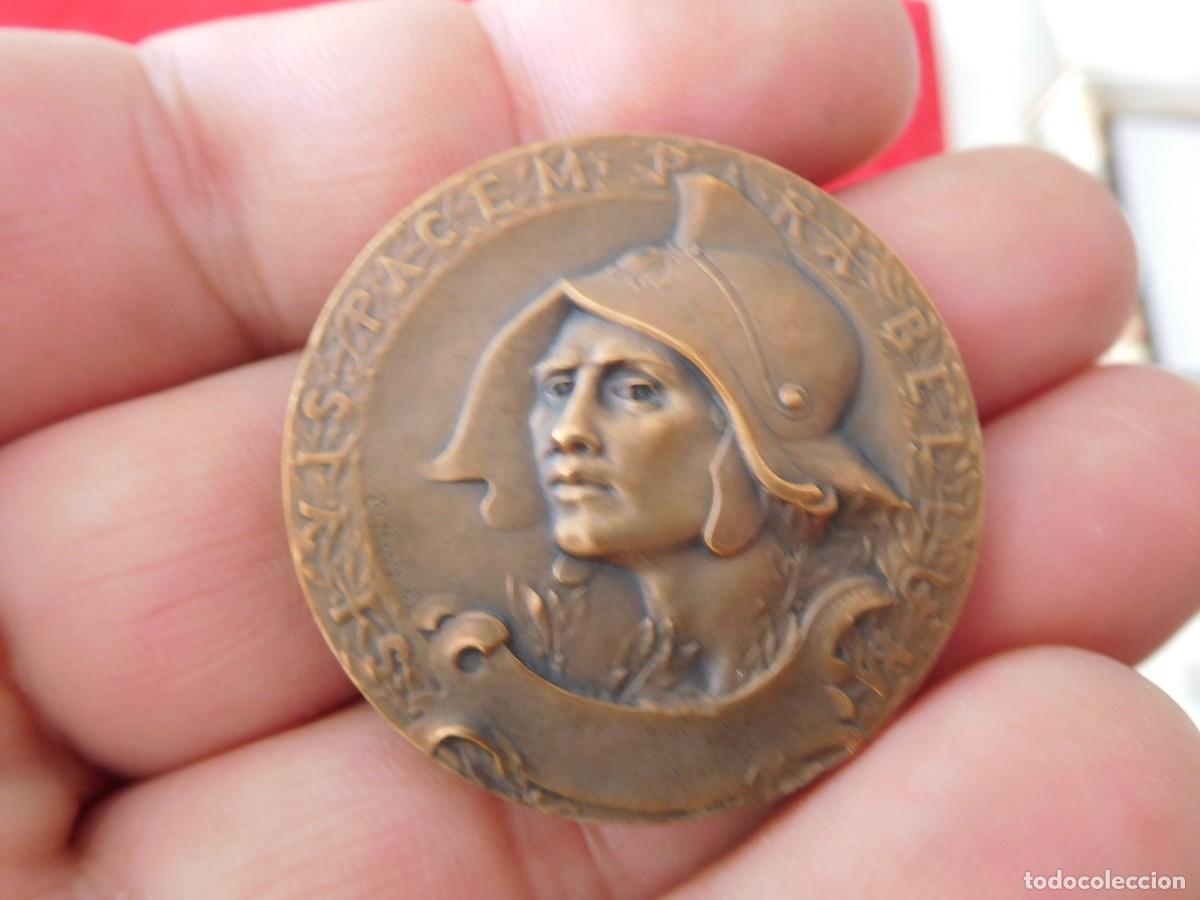 Medallas tem&aacute;ticas: Medalla antigua de bronce CH. Marey - Foto 1