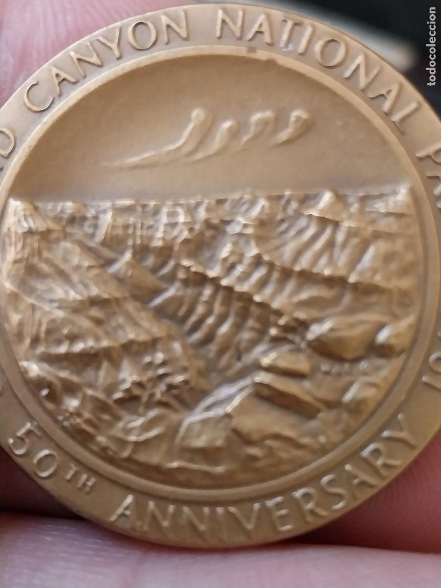 Medaglie tematiche: GRAND CANYON NATIONAL PARK 1969 50TH ANIVERSARIO MEDALLA MANO 3,5CM STATE ARIZONA