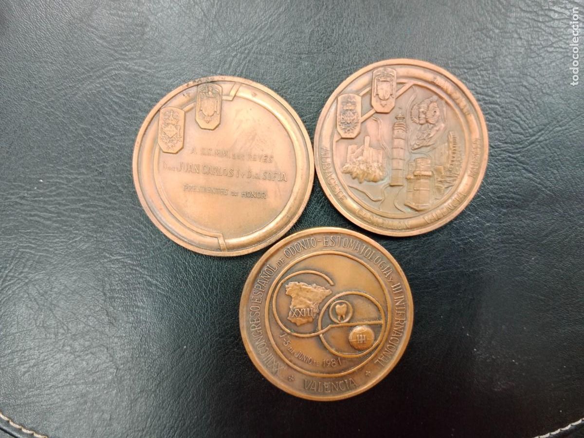 Medallas tem&aacute;ticas: 3 MEDALLAS BRONCE - XXIII CONGRESO ESPA&Ntilde;OL ODONTO-ESTOMATOLOGIA Y III INTERNACIONAL - VALENCIA 1981