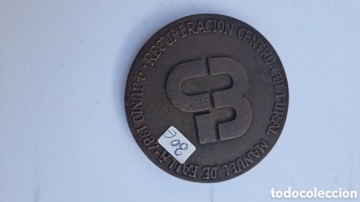 Medallas tem&aacute;ticas: Medalla centro cultural Manuel de Falla Granada - Foto 2