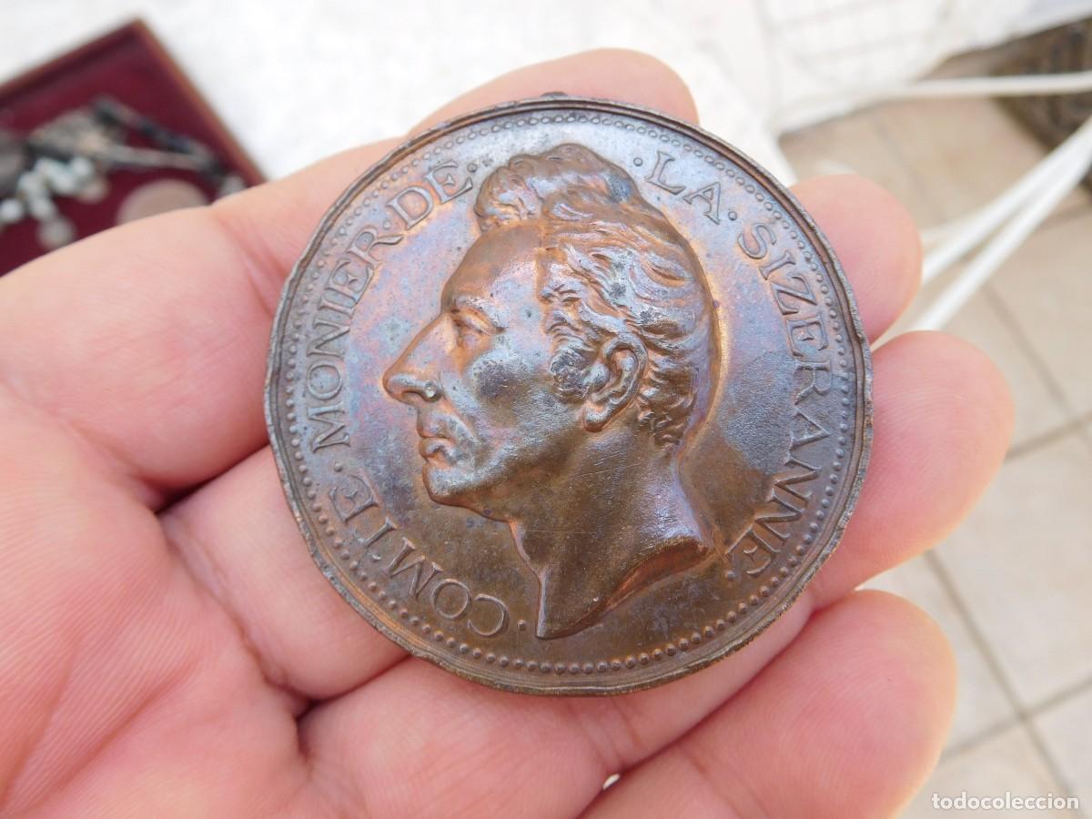 Medallas tem&aacute;ticas: Medalla de bronce Comte Monier de la Sizeranne 1797 1870 - Foto 1