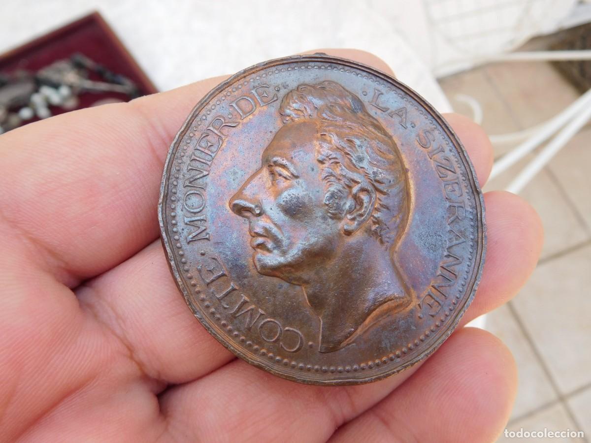 Medallas tem&aacute;ticas: Medalla de bronce Comte Monier de la Sizeranne 1797 1870 - Foto 2