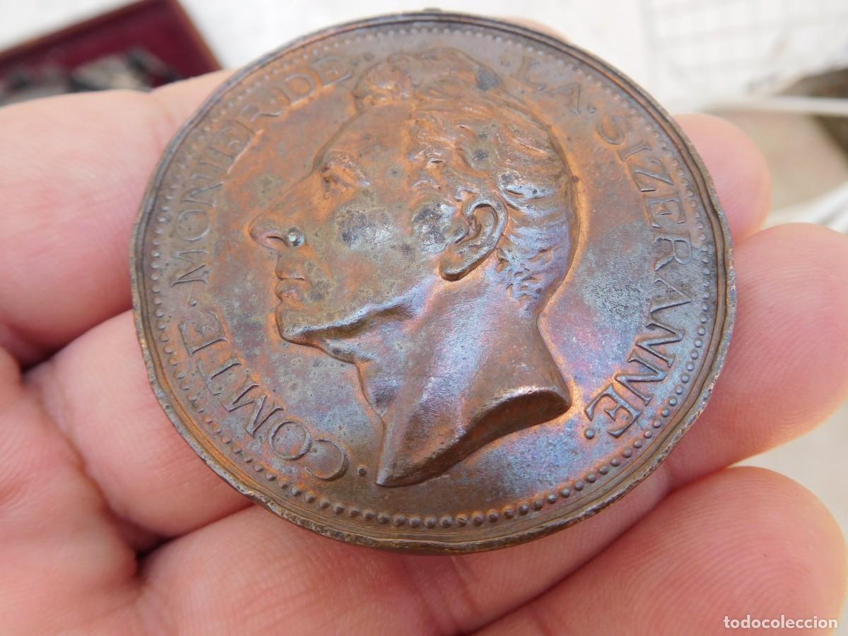 Medallas tem&aacute;ticas: Medalla de bronce Comte Monier de la Sizeranne 1797 1870 - Foto 4