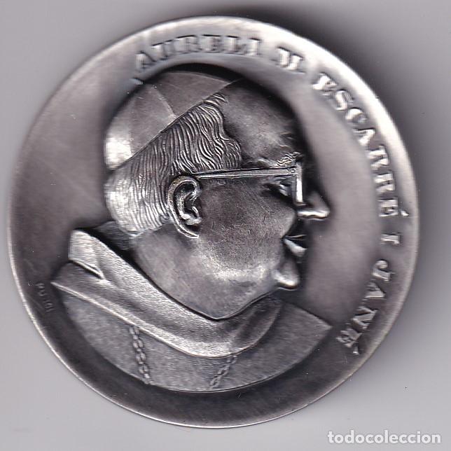 Medallas tem&aacute;ticas: MEDALLA DE AURELI M. ESCARRE I JANE DE 5 CM DE DIAMETRO (PUJOL) ABAT DE MONTSERRAT