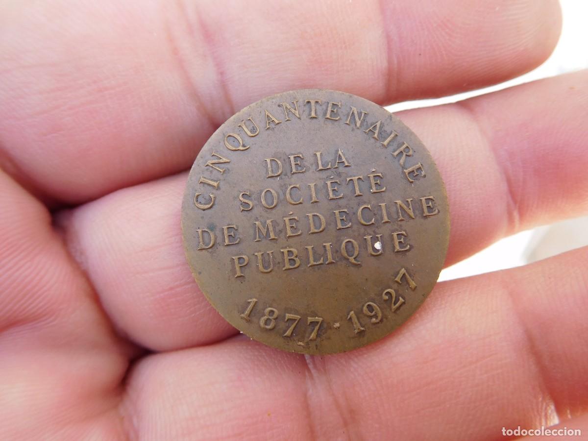 Medallas tem&aacute;ticas: Medalla de bronce Louis Pasteur a&ntilde;o 1927 - Foto 3
