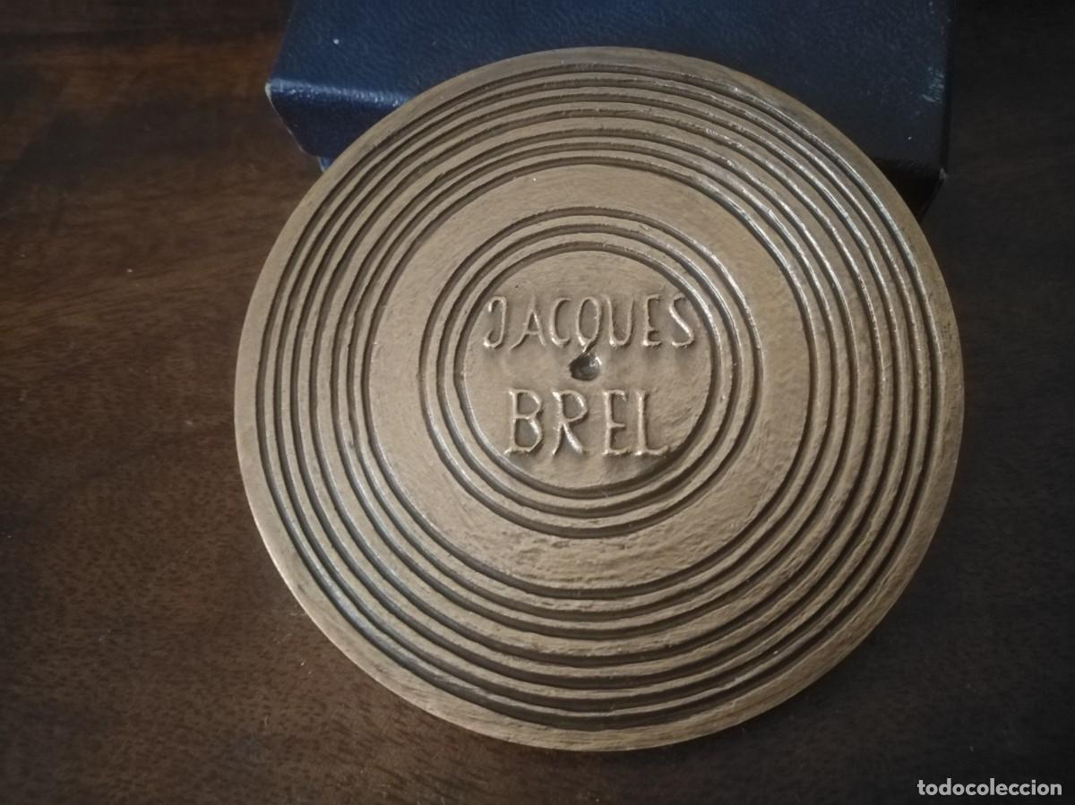 Medallas tem&aacute;ticas: Medalla de Jacques Brel. Le plat pays. - Foto 4