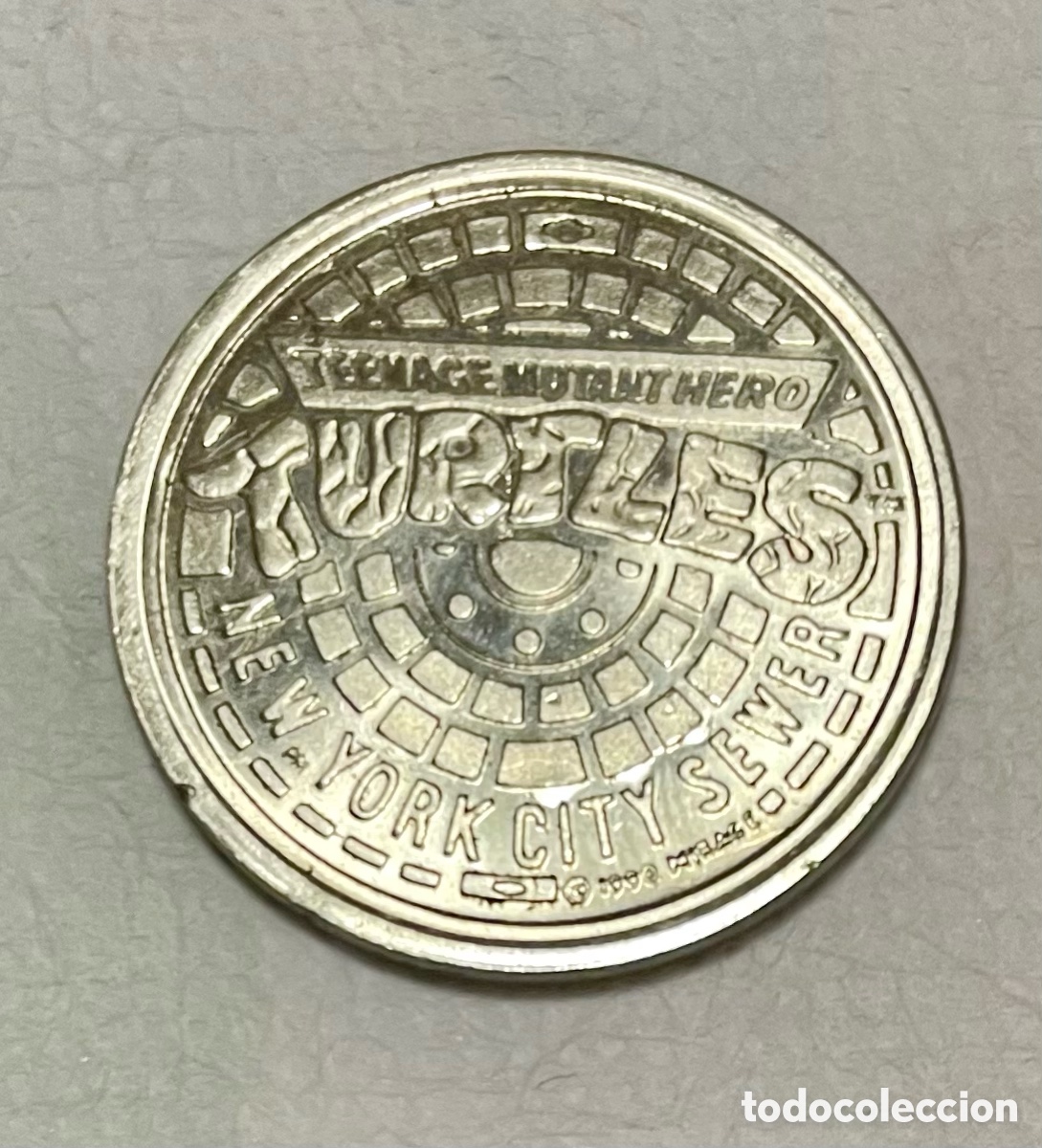 Medallas tem&aacute;ticas: Moneda de las tortugas. Ninja a&ntilde;o 1990 - Foto 2