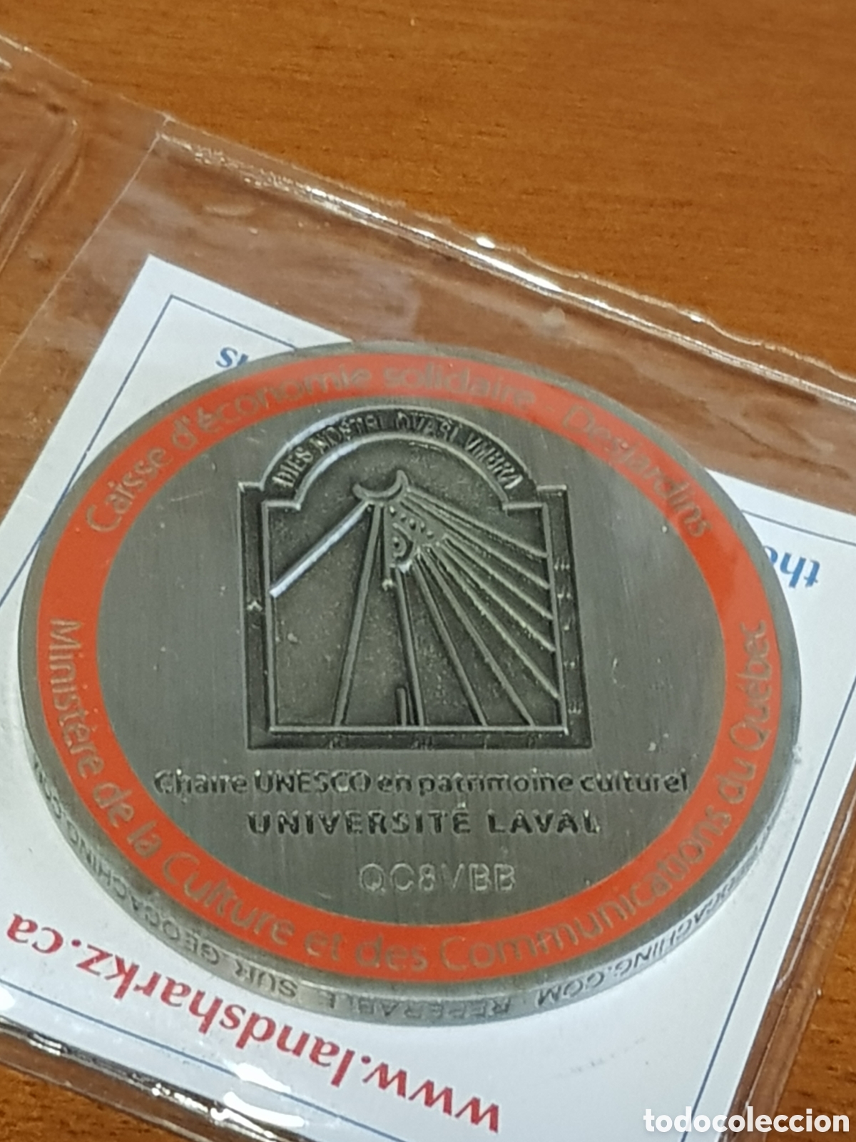 Medallas tem&aacute;ticas: MONEDA Geocoin* L&icirc;lot des palais Quebec numerada - Foto 2