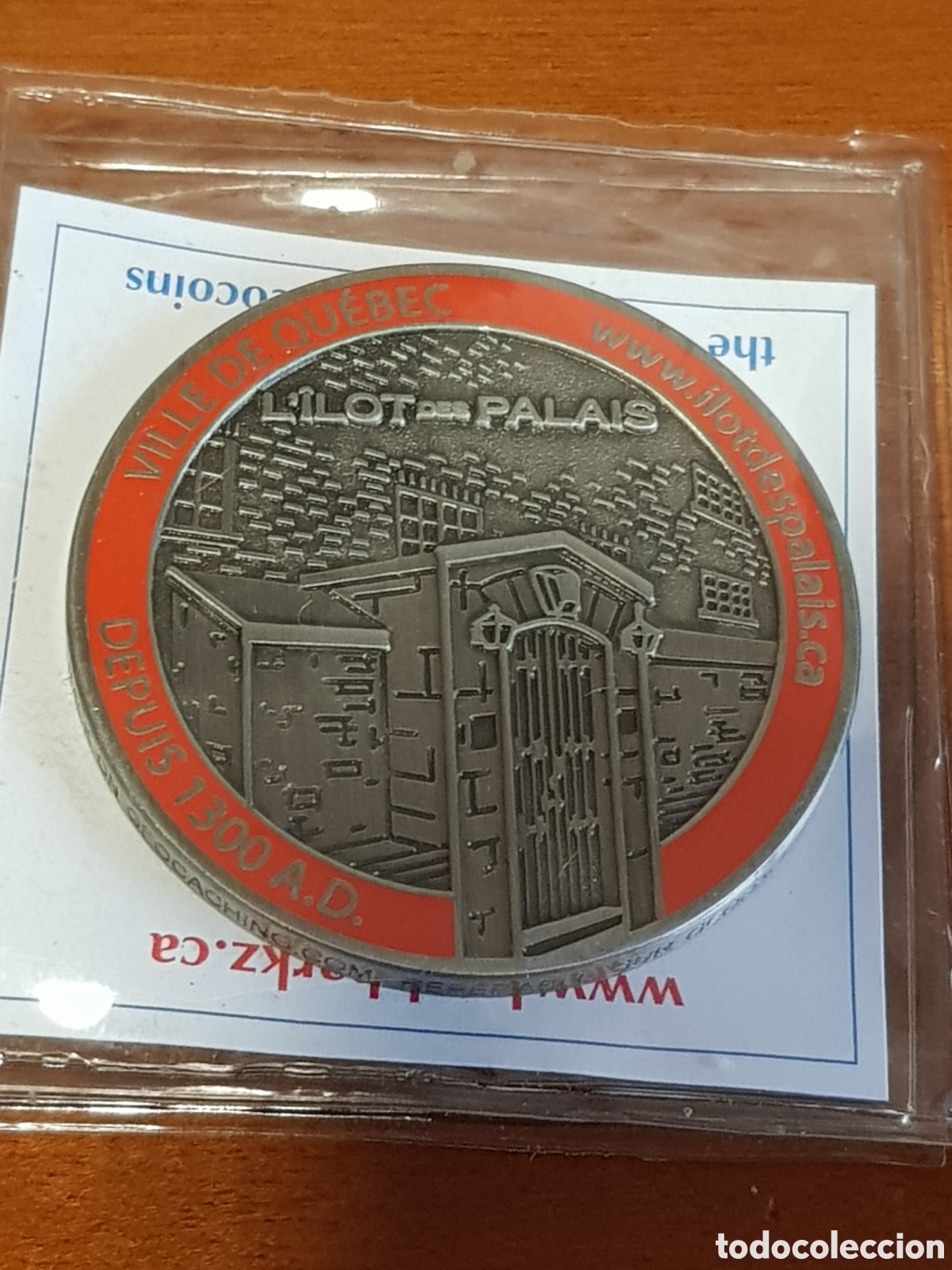 Medallas tem&aacute;ticas: MONEDA Geocoin* L&icirc;lot des palais Quebec numerada - Foto 1