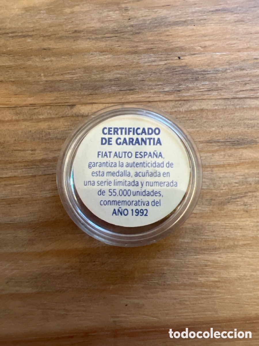 Medallas tem&aacute;ticas: Moneda FIAT edici&oacute;n limitada - Foto 2