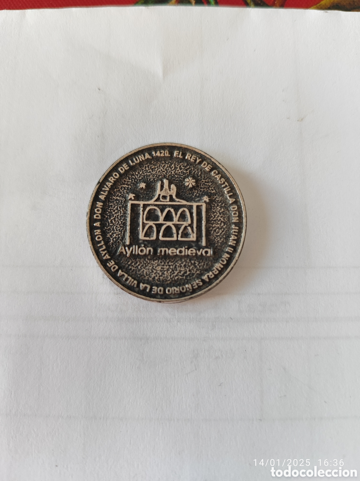Medallas tem&aacute;ticas: Medalla Ayllon Medieval - Foto 2