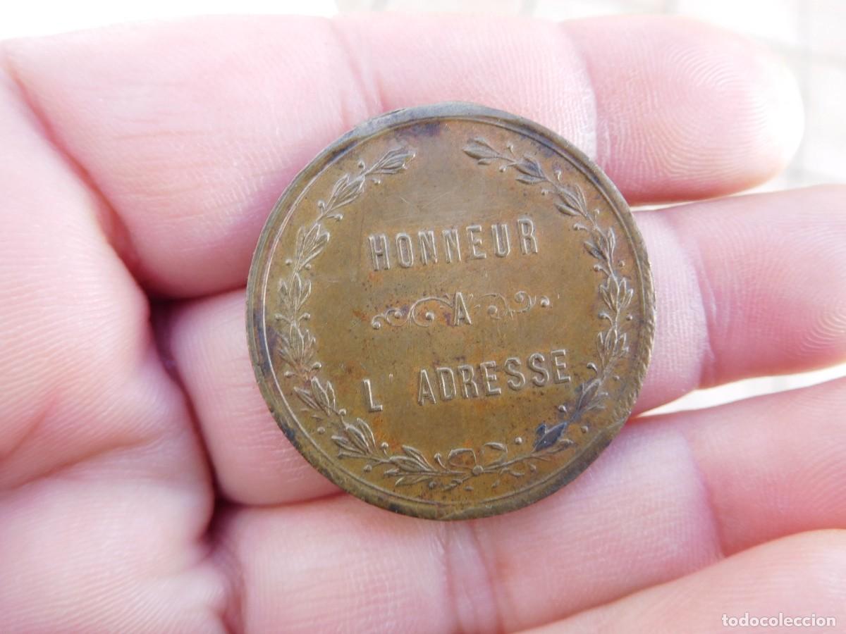 Medallas tem&aacute;ticas: Medalla francesa antigua de bronce - Foto 2
