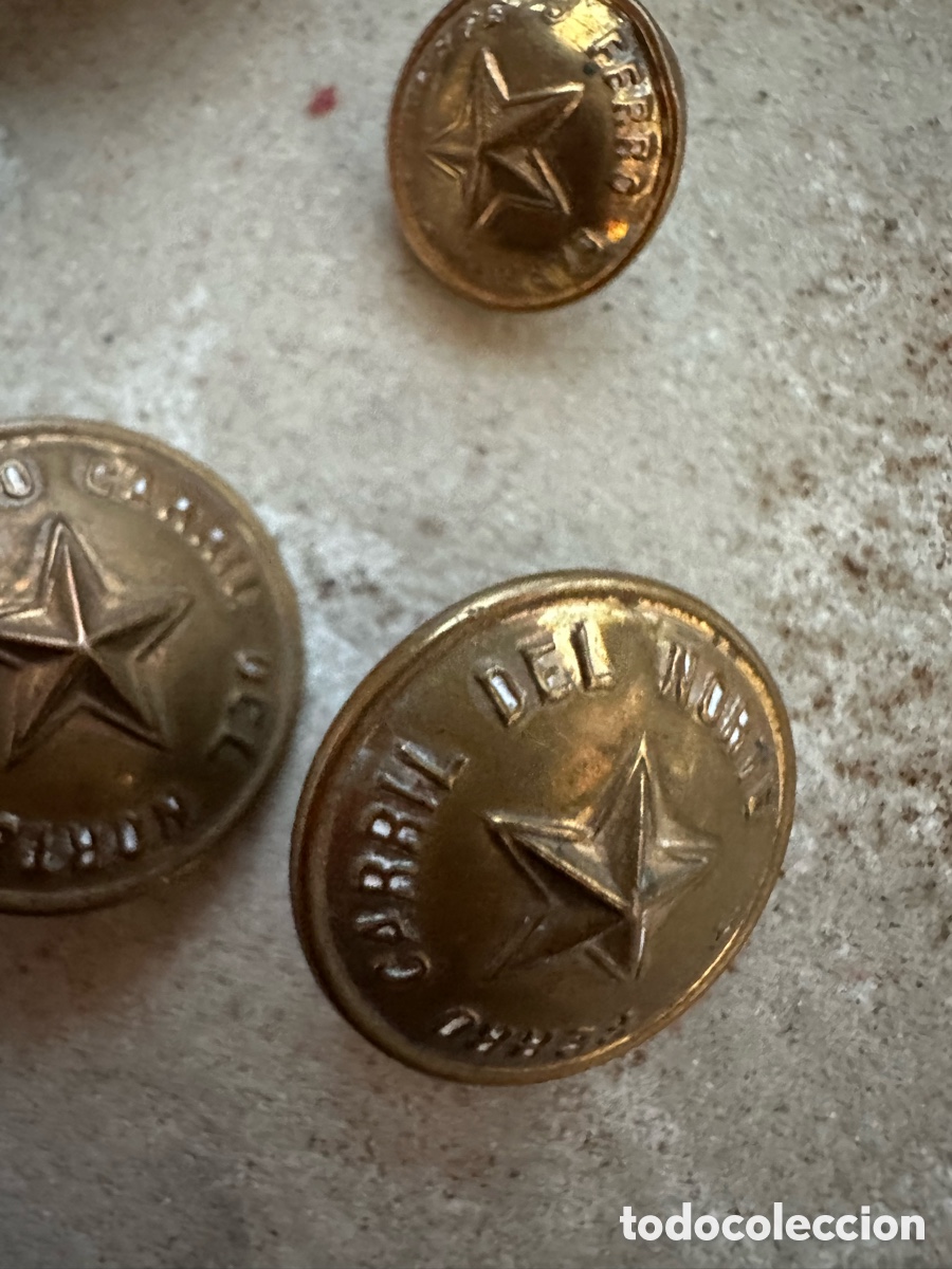 Medallas tem&aacute;ticas: BOTONES INSIGNIA FERROCARRIL DEL NORTE - Foto 4